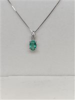 Collana Gemoro Donna Smeraldi in Oro bianco Diamante PC082BIA.SM